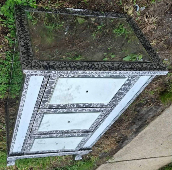 Mirrored Night Stand