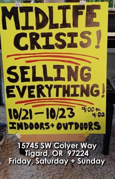 Midlife Crisis - Selling Everything!