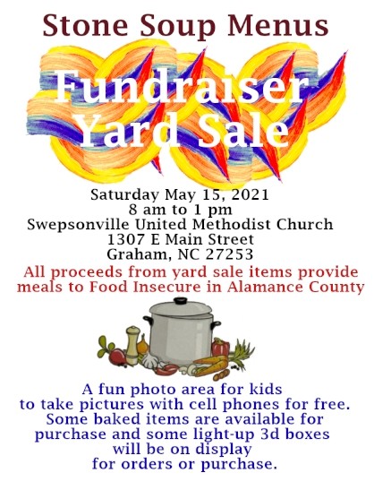 Huge fundraising yard sale