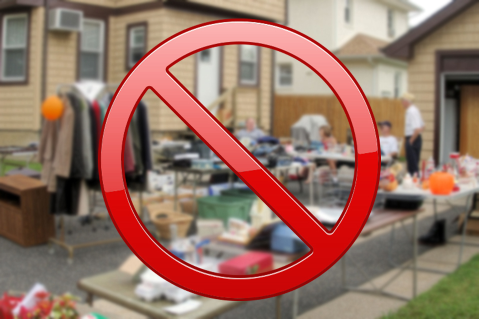 Are There Items That Cannot Be Sold During a Yard Sale?