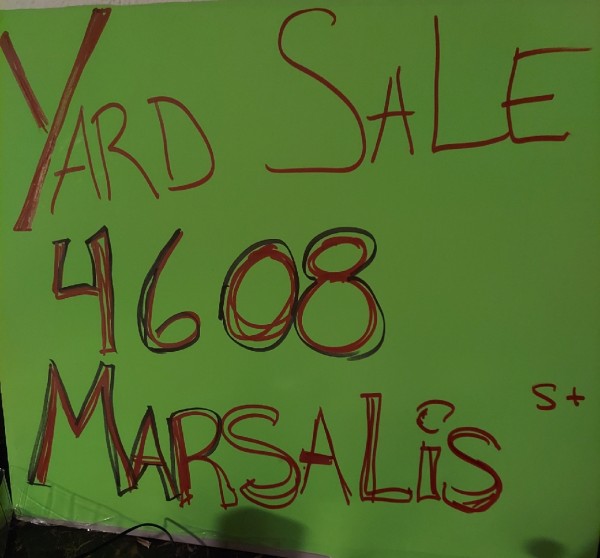 Yard sale everything must go