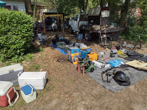 Tools, welding, fishing poles, etc