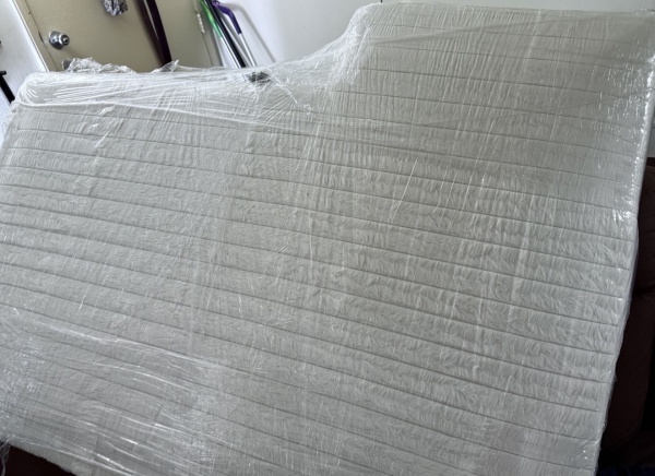 White Elegant  Couch.  Double Chaise Lounge Couch