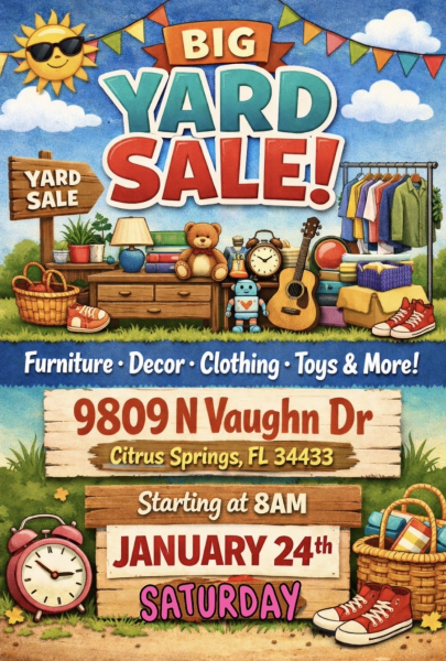 Big Yard Sale!