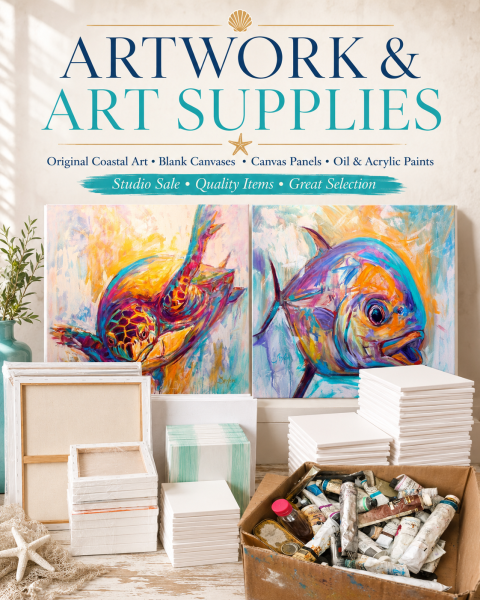 ONE DAY ONLY MOVING SALE — Tools, Furniture, Rugs, Artwork, Art Supplies, Home Decor & More!
