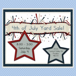 4th of July Yard Sale!