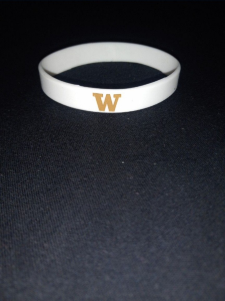 All white wristbands for sale